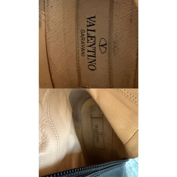 Valentino Garavani Black Leather Knee High boots Size 39.5/9.5 Women’s - Picture 7 of 11